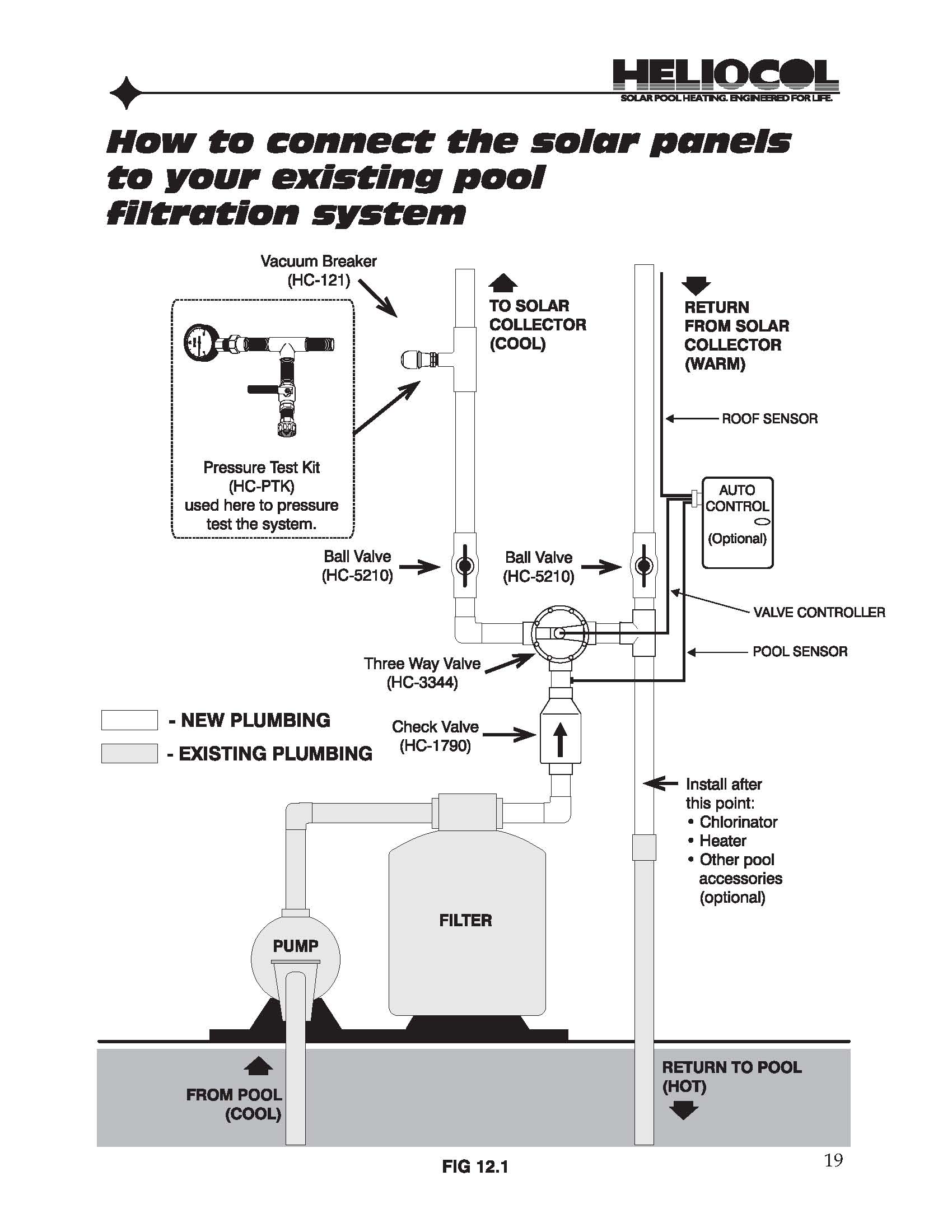 solar pool heater schematic